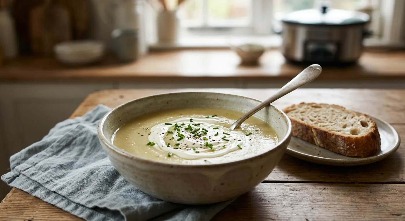 Slow Cooker Leek & Potato Soup