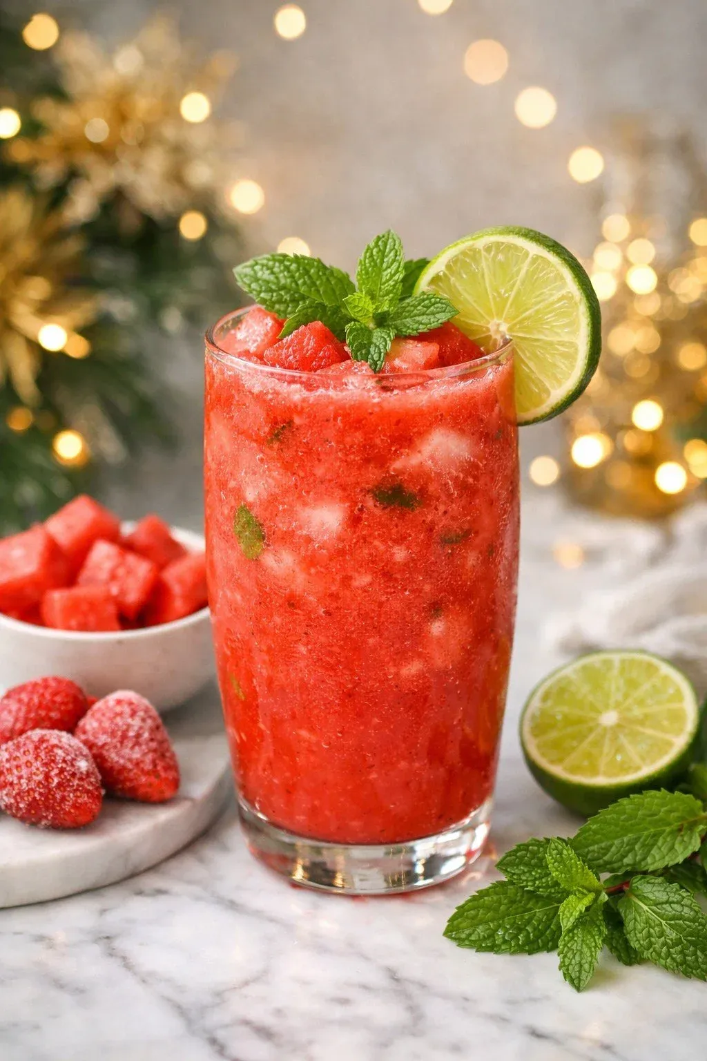Strawberry, Watermelon & Mint Refresher