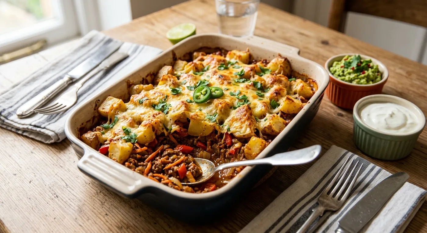 Cheesy Mexican Style Beef