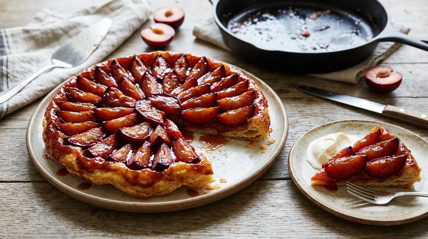 Plum Tarte Tatin