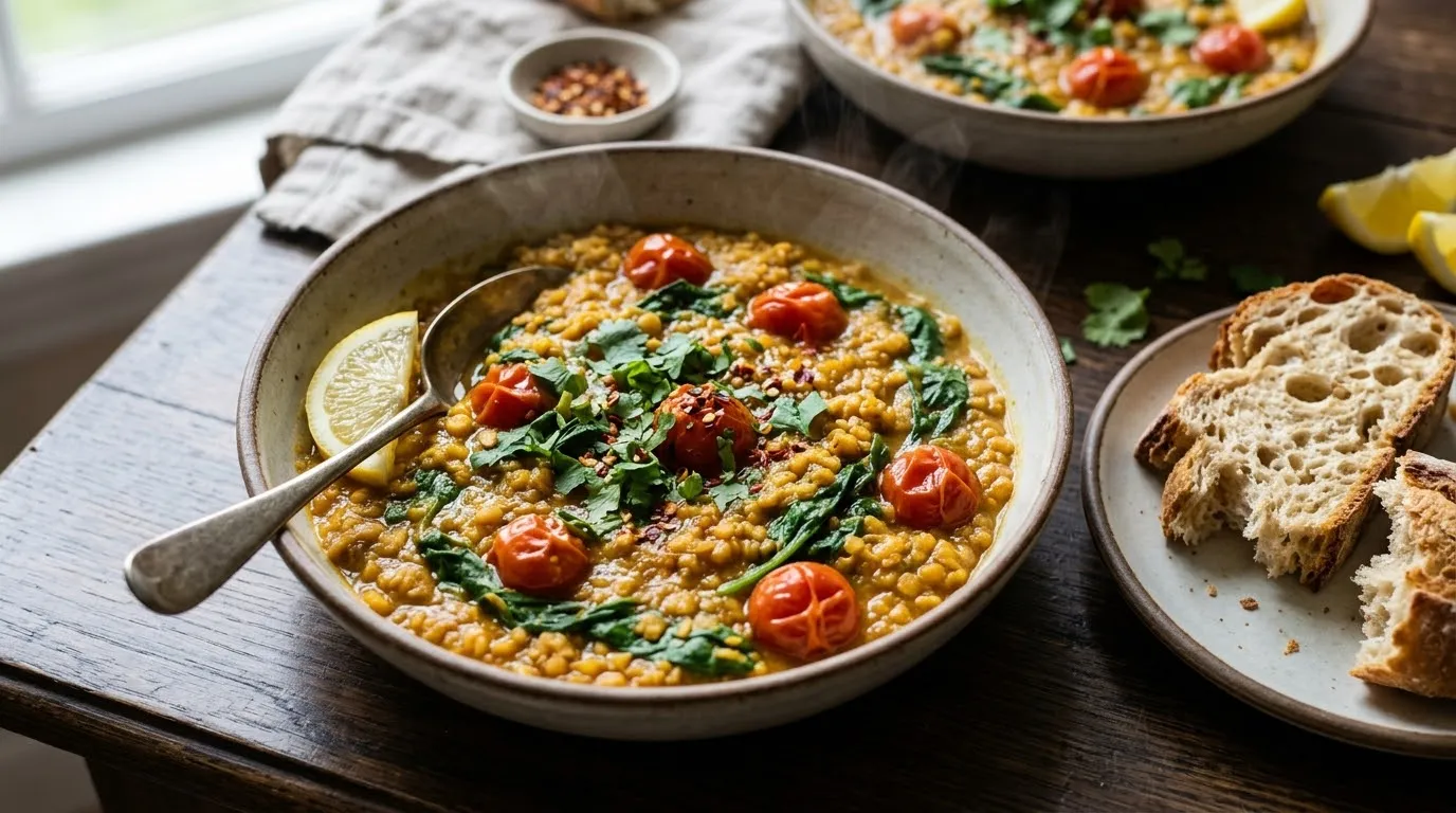Spinach & Tomato Dhal