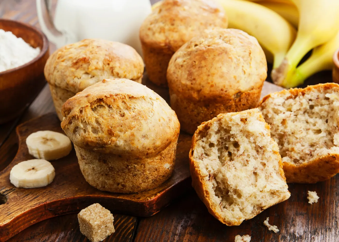 Avocado & Banana Muffins