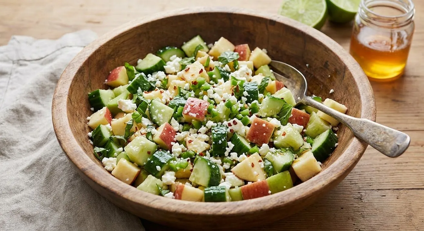Apple, Cucumber & Feta Salad