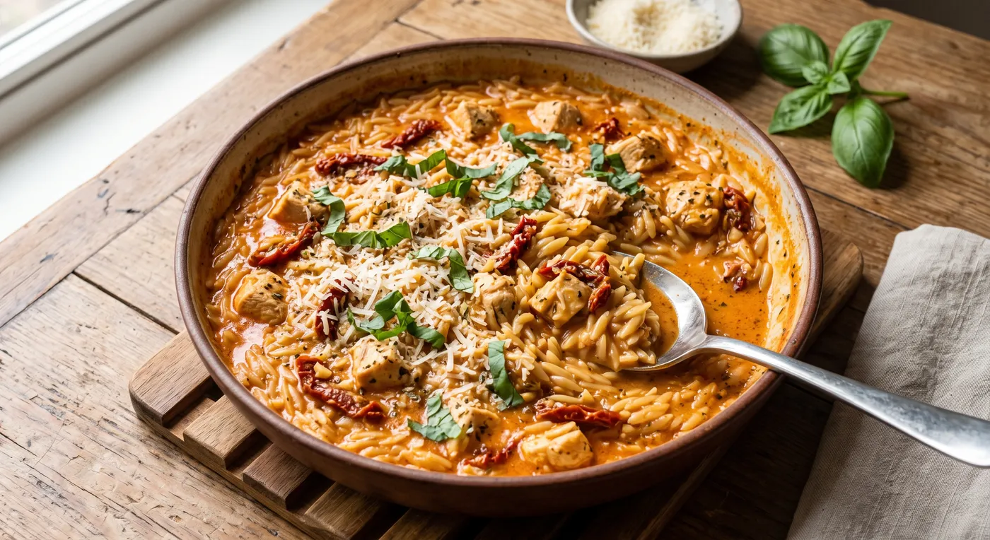 Marry Me Chicken Orzo